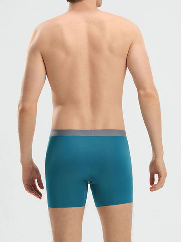 Second Skin Modal Boxer Briefs 6" in Peacock Blue - men’s modal boxer briefs