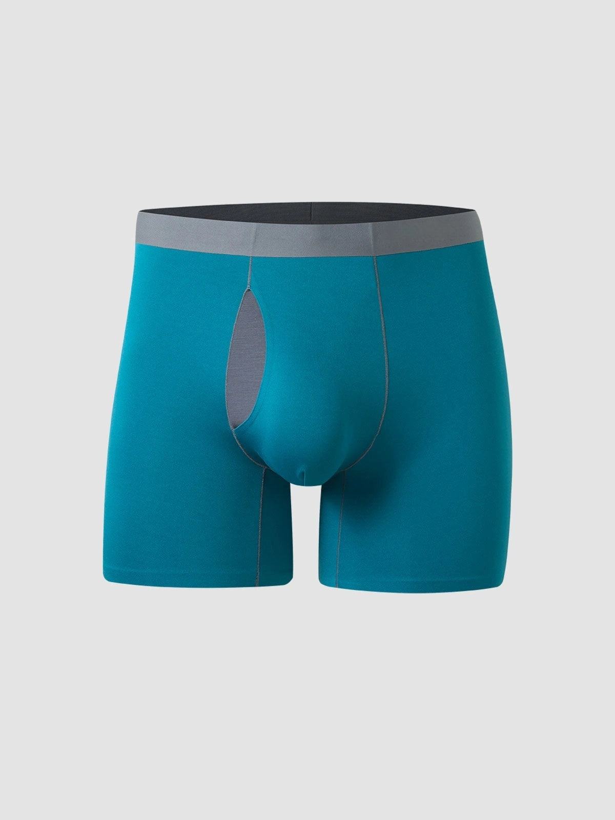 Second Skin Modal Boxer Briefs 6" in Peacock Blue - men’s modal boxer briefs
