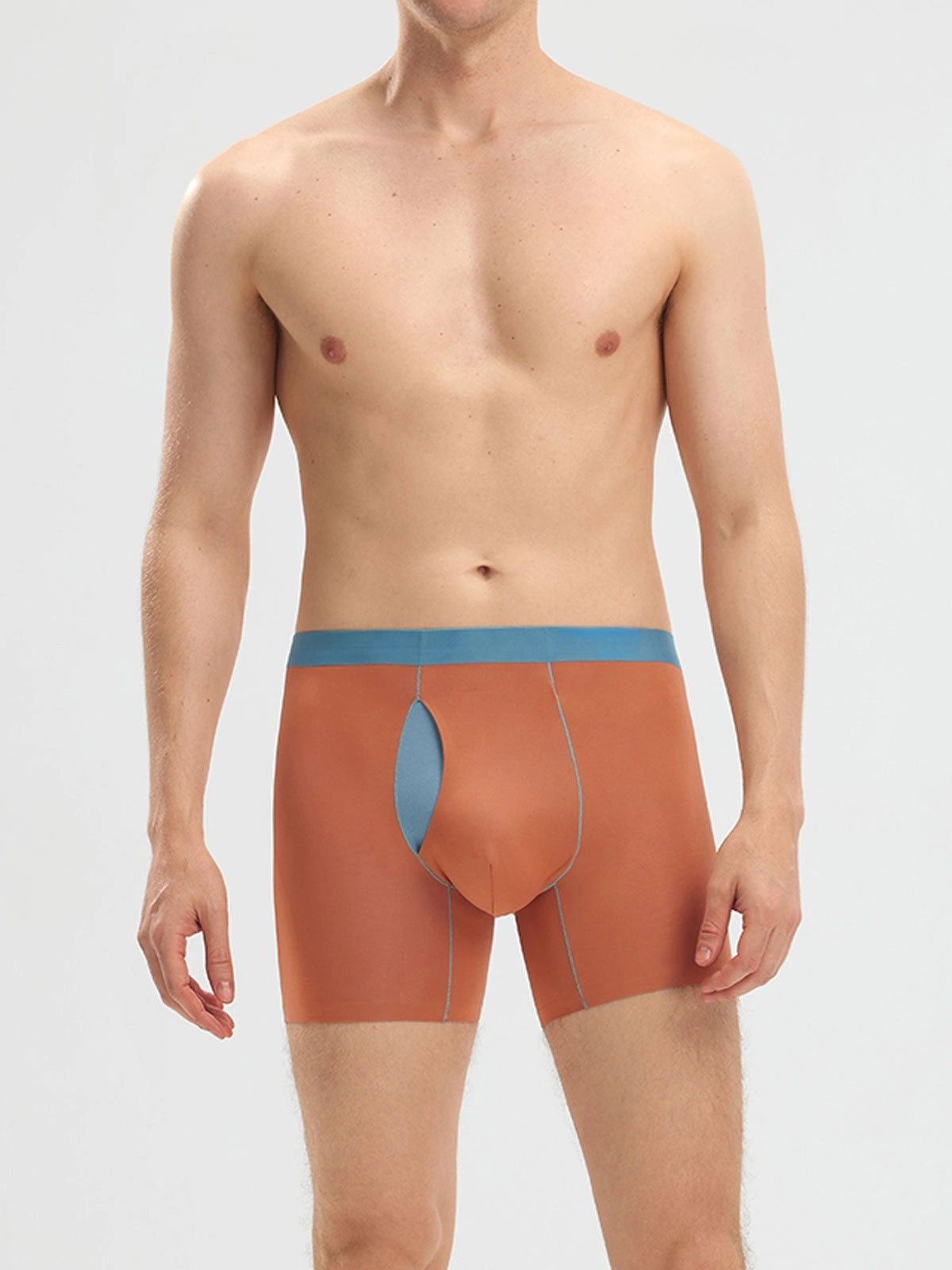 Second Skin Modal Boxer Briefs 6" in Orange - men’s modal boxer briefs