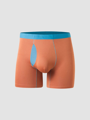 Second Skin Modal Boxer Briefs 6" in Orange - men’s modal boxer briefs