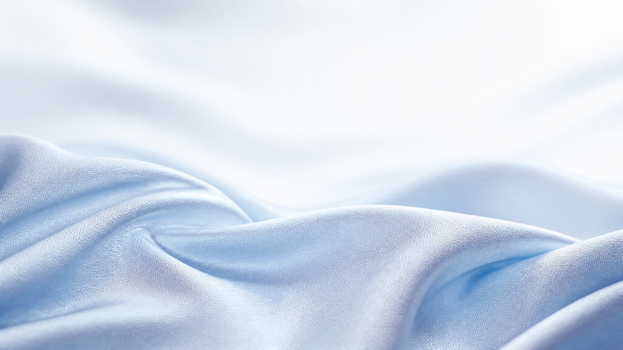 Silky blue Micro-Modal fabric macro texture